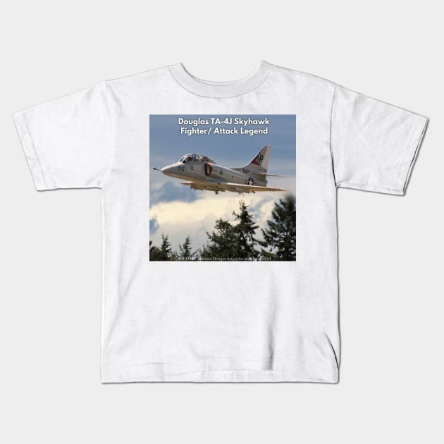 TA-4J Skyhawk Fighter / Attack Legend Kids T-Shirt by acefox1